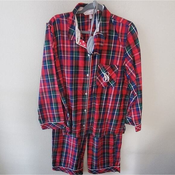 VICTORIA'S Secret plaid pajama size large - Picture 1 of 11